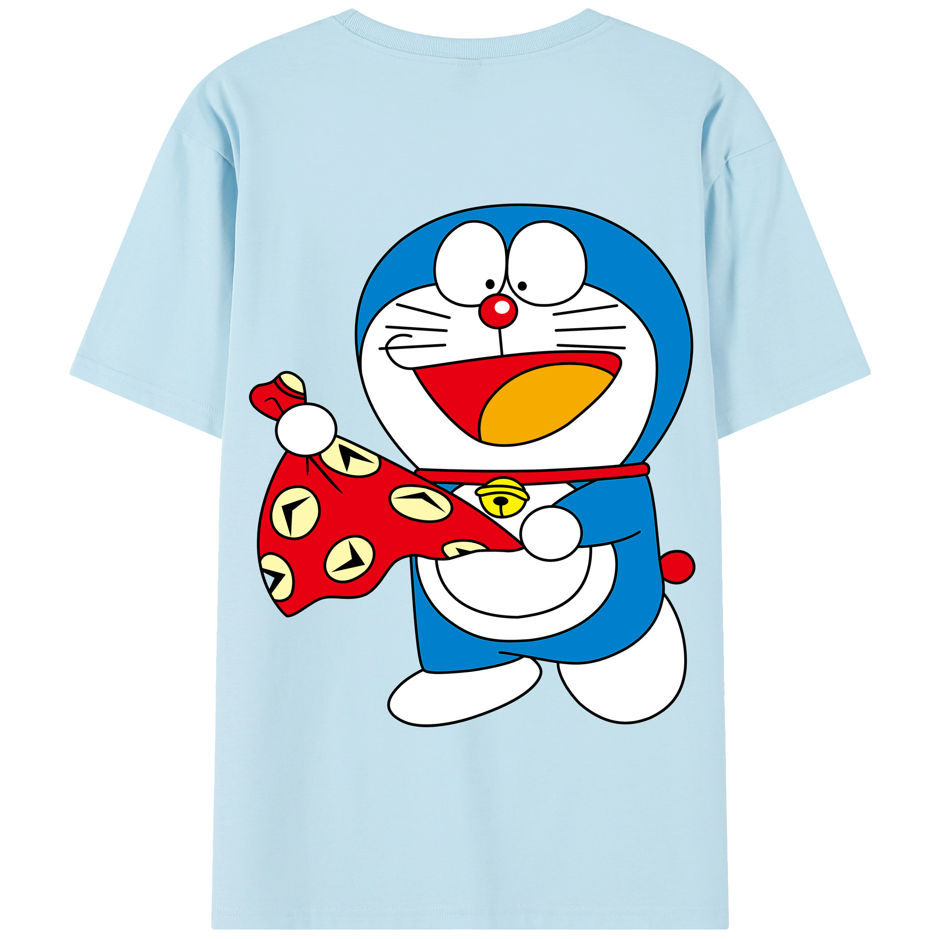 （画像用） ドラえもん Doraemon 綿100％半袖Tシャツ（背面プリント）